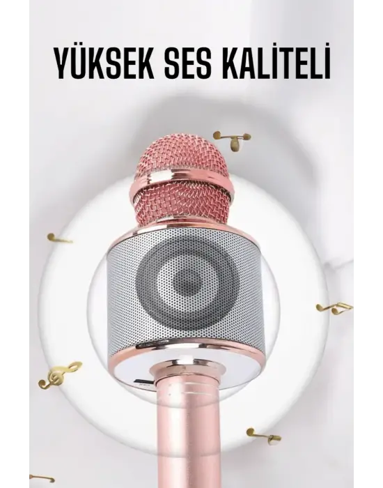 Taşınabilir Bluetooth Karaoke Mikrofon: Hafıza Kart Girişli, Etkileyici Performans