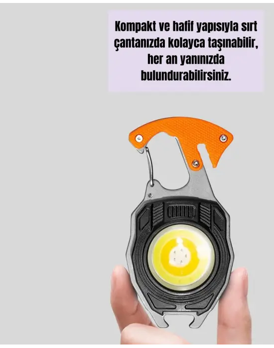 Taşınabilir Çok Amaçlı Led Işıklı Anahtarlık