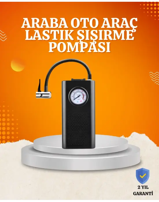 Taşınabilir Elektrikli Oto Motosiklet Bisiklet Lastik Şişirme Pompası