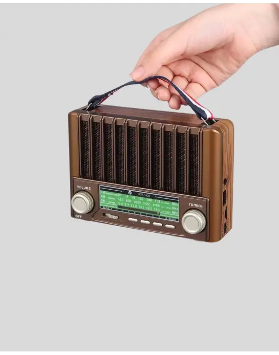 Taşınabilir Hoparlör Güneş Panelli Bluetooth Usb Sd Fm Am Sw Radyo