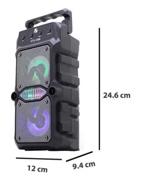 Taşınabilir Kablosuz Bluetooth Hoparlör Uzun Pil Ömrü Led Işıklı