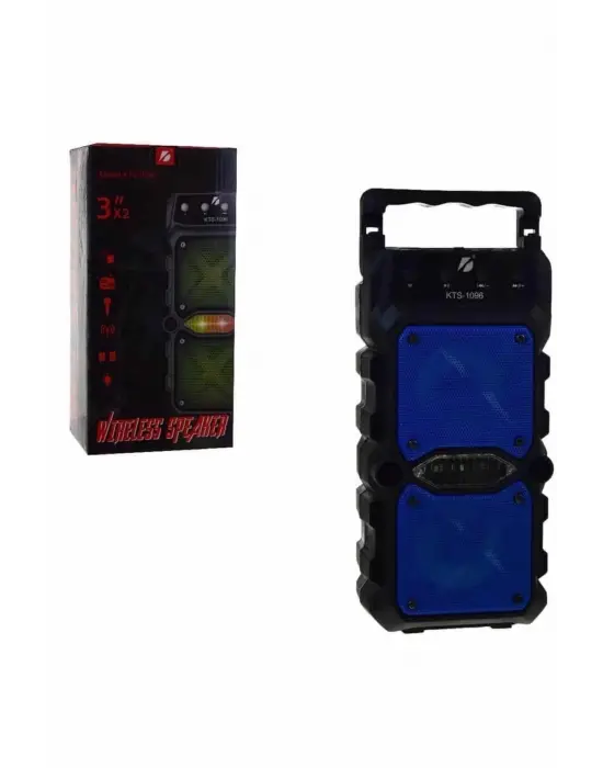 Taşınabilir Kablosuz Bluetooth Hoparlör Uzun Pil Ömrü Led Işıklı