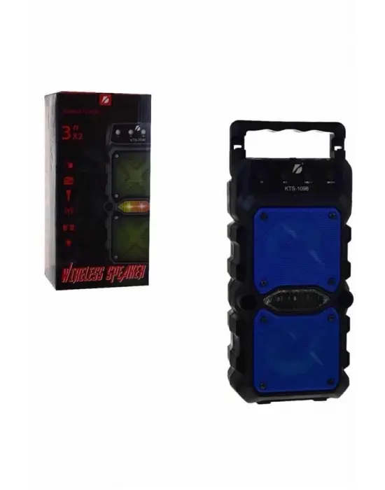 Taşınabilir Kablosuz Bluetooth Hoparlör Uzun Pil Ömrü Led Işıklı