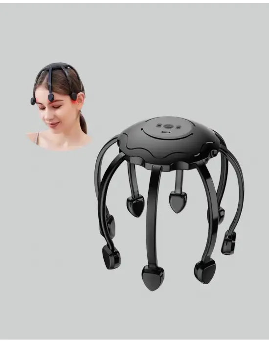 Taşınabilir Kafa Masaj Cihazı Eller Serbest 360° Profesyonel Masaj