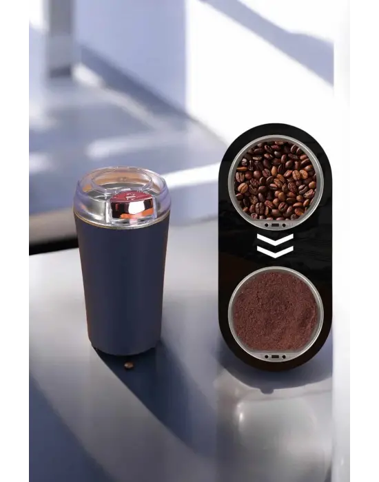 Taşınabilir Kahve & Baharat Öğütücü, Kolay Temizlenebilir Ve Uzun Ömürlü Paslanmaz Çelik