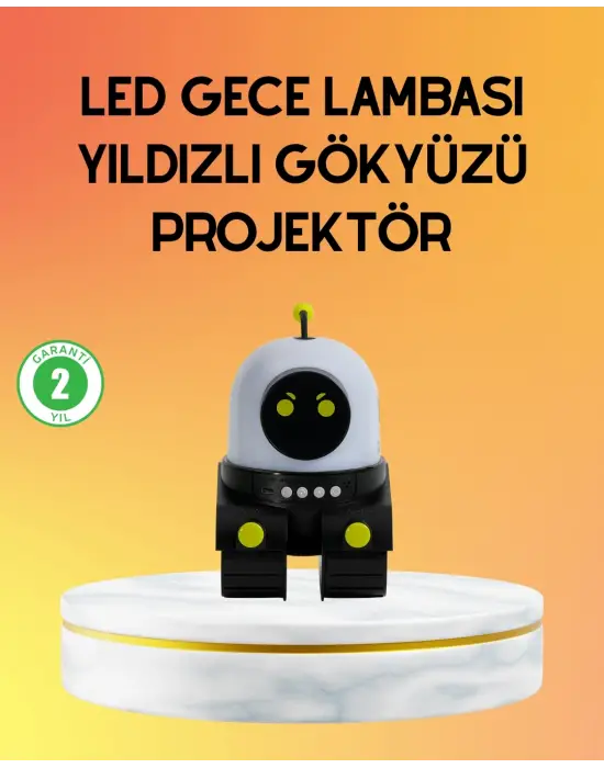 Taşınabilir Lityum Bataryalı Led Gece Lambası Ve Projektör