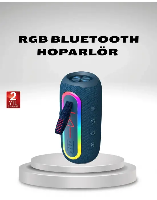 Taşınabilir Mini Bluetooth Hoparlör Güçlü Ses Ve Şık Kırmızı Tasarım