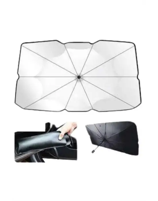 Taşınabilir Oto Cam Güneşliği Katlanabilir Tüm Araçlara Uyumlu Güneş Gölge Koruyucu