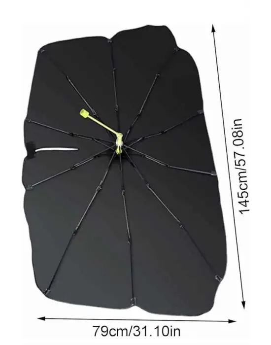 Taşınabilir Oto Cam Güneşliği Katlanabilir Tüm Araçlara Uyumlu Güneş Gölge Koruyucu