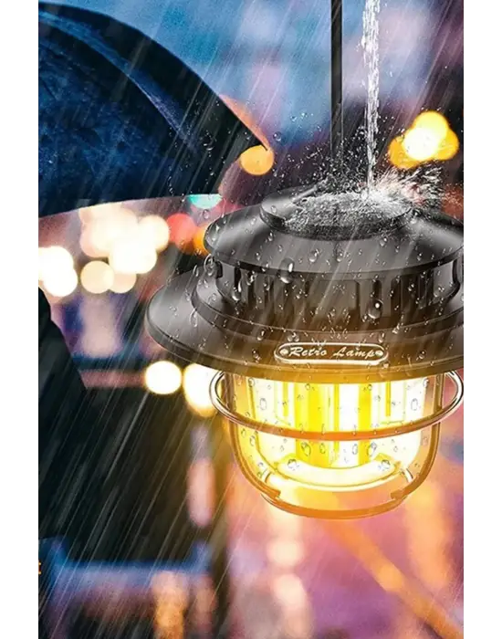 Omarı Su Geçirmez Taşınabilir Retro Led Kamp Feneri