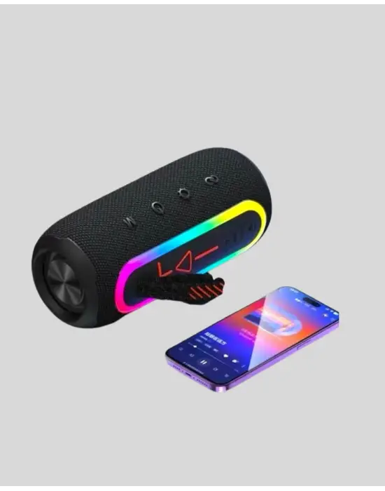 Taşınabilir Şarjlı Bluetooth Hoparlör Güçlü Bas