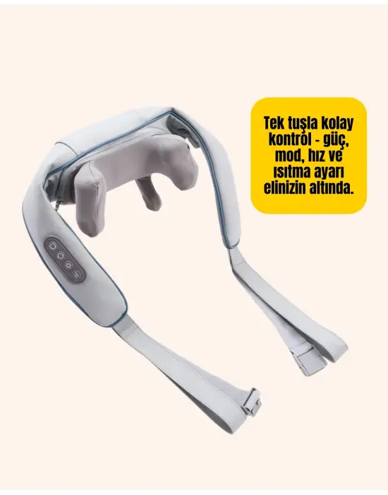 Taşınabilir Şarjlı Boyun Masaj Cihazı | Sessiz Ve Güçlü Motor