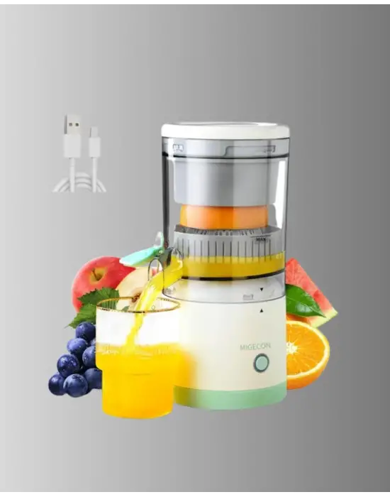 Taşınabilir Şarjlı Katı Meyve Sıkacağı – 45w Güç, 18000 Rpm Hız, 400 Ml Kapasite