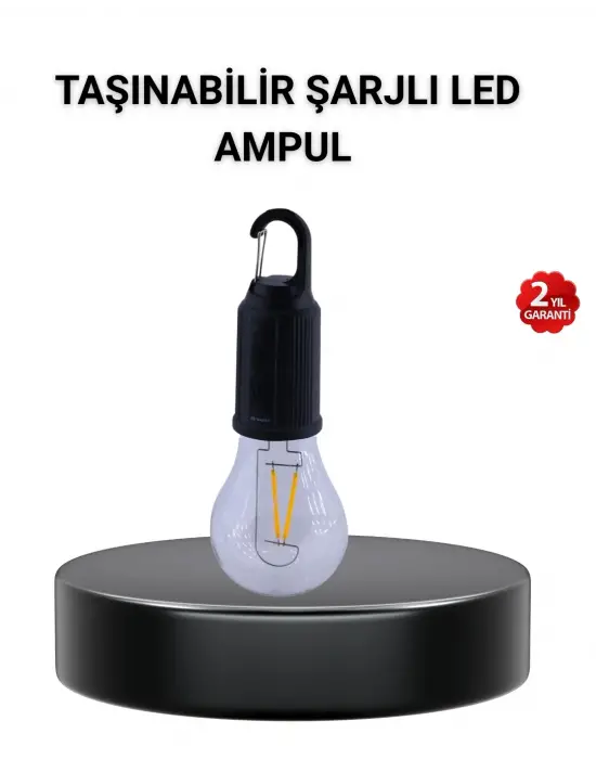 Taşınabilir Şarjlı Led Kamp Lambası – Type-c Girişli Ve Kancalı Tasarım