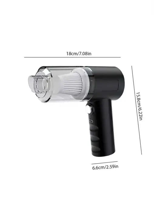 Omarı Taşınabilir Şarjlı Mini Araç ve Ev Vakumlu Süpürge