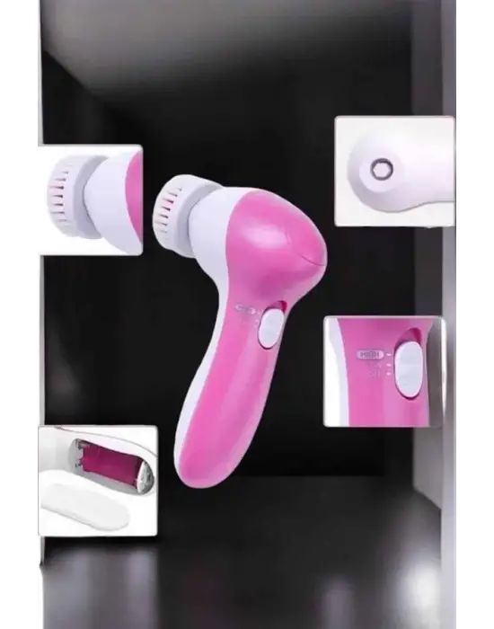 Taşınabilir Yüz Temizleme Cihazı Masaj, Peeling, Temizlik 5 Başlıklı