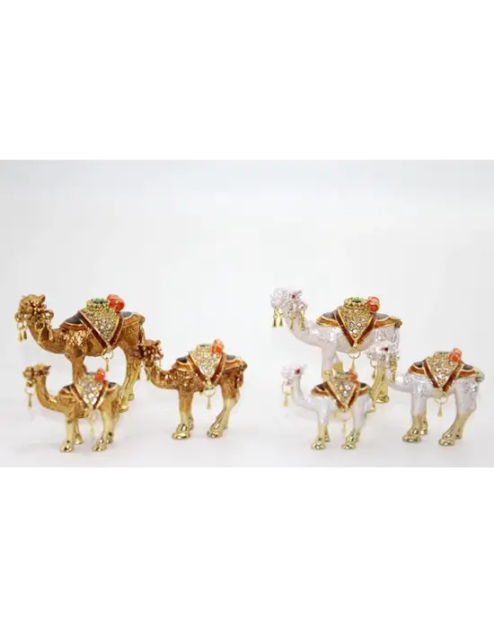 Taşlı 3lü Deve Figürü Model 3