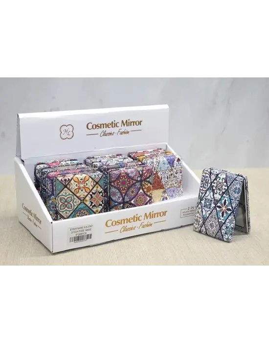 Taşlı El Aynası Dikdörtgen Kalın Alk3747