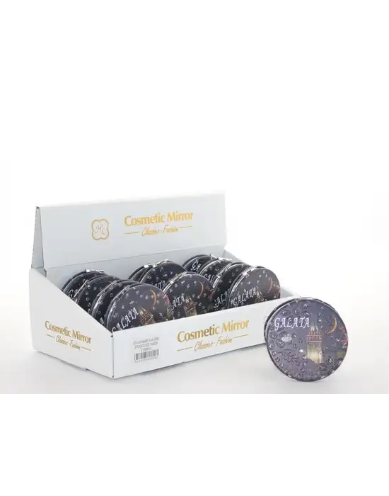 Taşlı İstanbul Tasarımı El Aynası İnce Alk2480