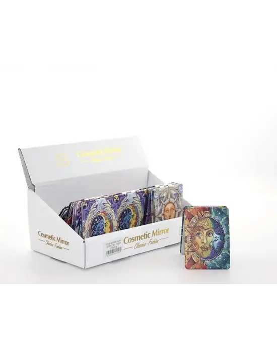 Taşlı İstanbul Tasarımı El Aynası İnce Alk2495