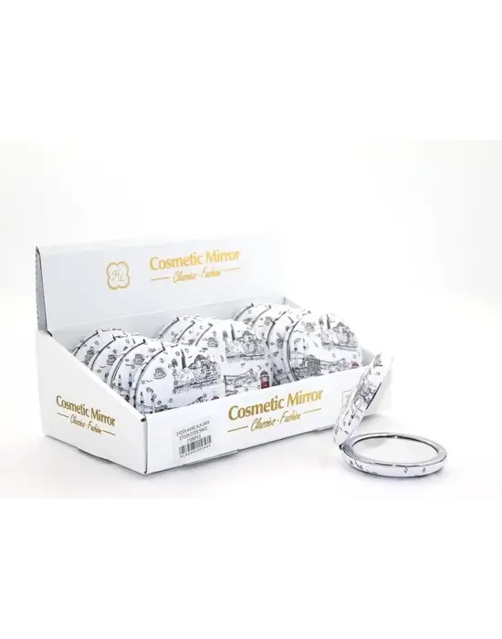 Taşlı İstanbul Tasarımı El Aynası Kalın Alk2494