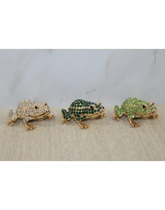 Taşlı Minik Figür - Kurbağa Model 2