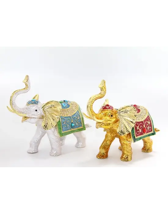 Taşlı Tekli Fil Figürü Model 5