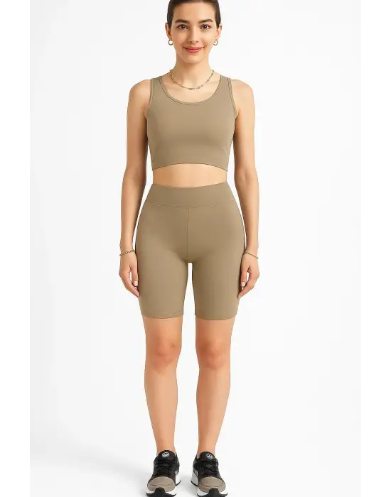 Tayt Crop Takım-Taş