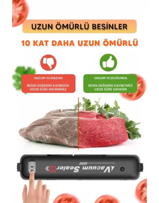 Omarı Yiyeceklerin Tazeliğini Koruyan Profesyonel Vakum Makinesi