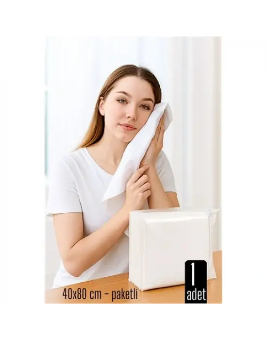 Tek Kullanımlık Havlu - Kuru Havlu - Paketli ve Çok Amaçlı 40X80 CM 1 Adet