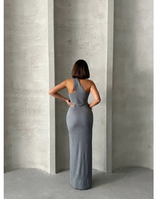 Modern Tek Omuz Elbise