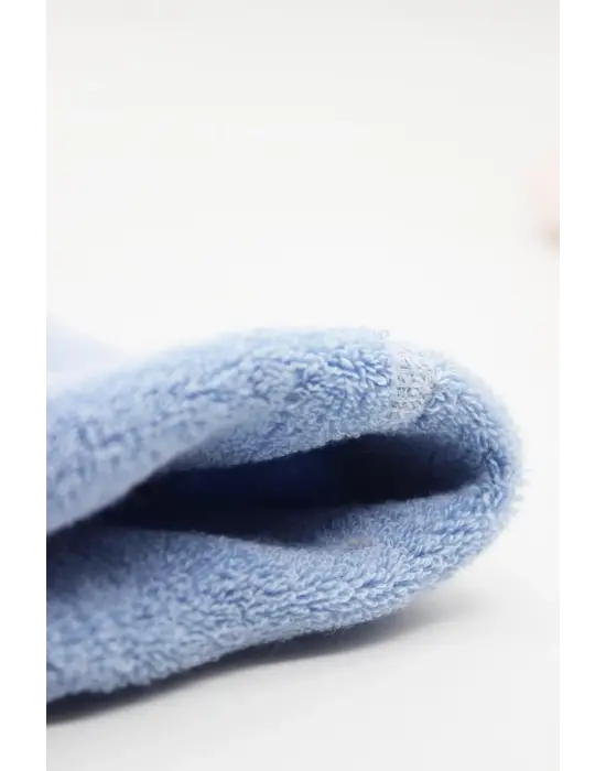 Omarı Mavi Tekli Kaymaz Külotlu Çorap