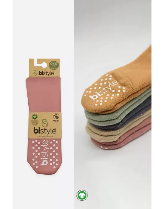 Omarı Kaymaz Havlu Kaplamalı Pudra Külotlu Çorap