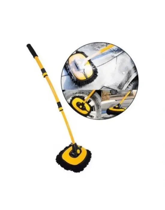 Teleskopik Saplı Kuru Islak Oto Yıkama Fırçası