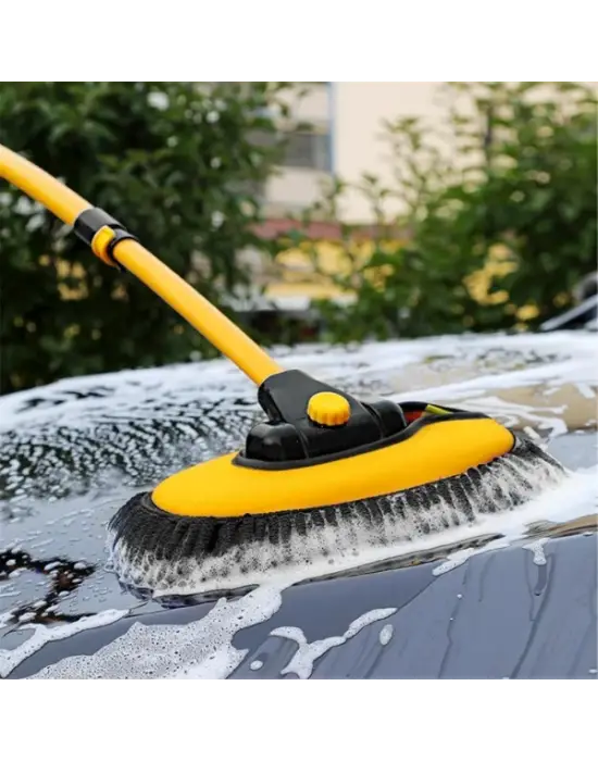 Teleskopik Saplı Kuru Islak Oto Yıkama Fırçası