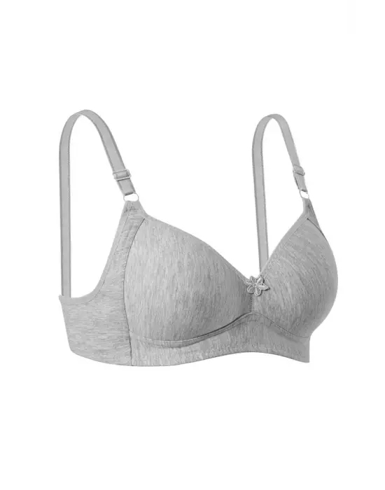 Omarı Silikonlu Toparlayıcı Sütyen Gri