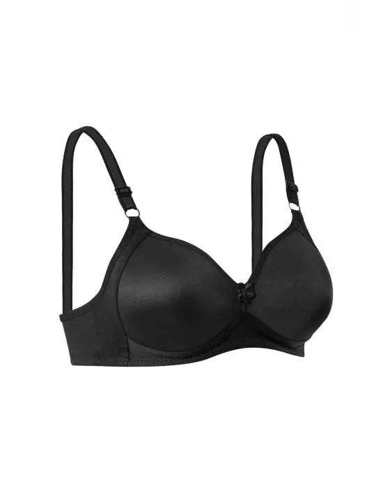 Omarı Silikonlu Toparlayıcı Sütyen - Siyah