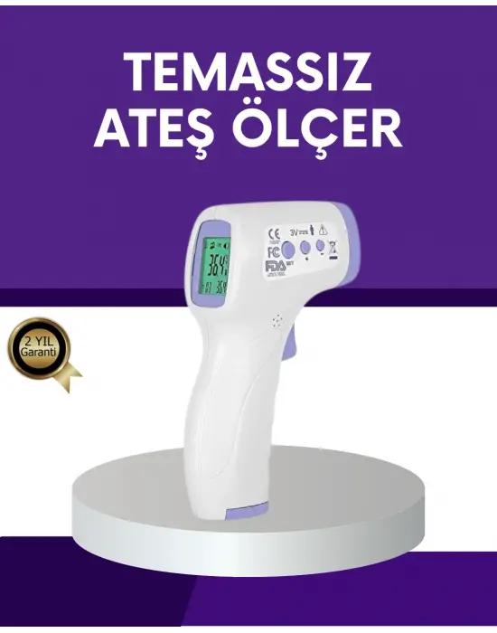 Temassız Ateş Ölçer Dijital Kızılötesi Termometre Hızlı Ölçüm