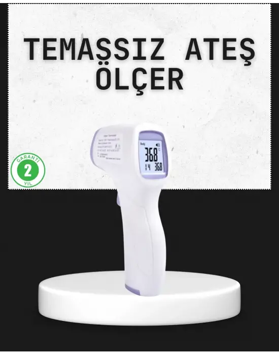 Temassız Termometre Hızlı Ölçüm Güvenli Dijital Ateş Ölçer