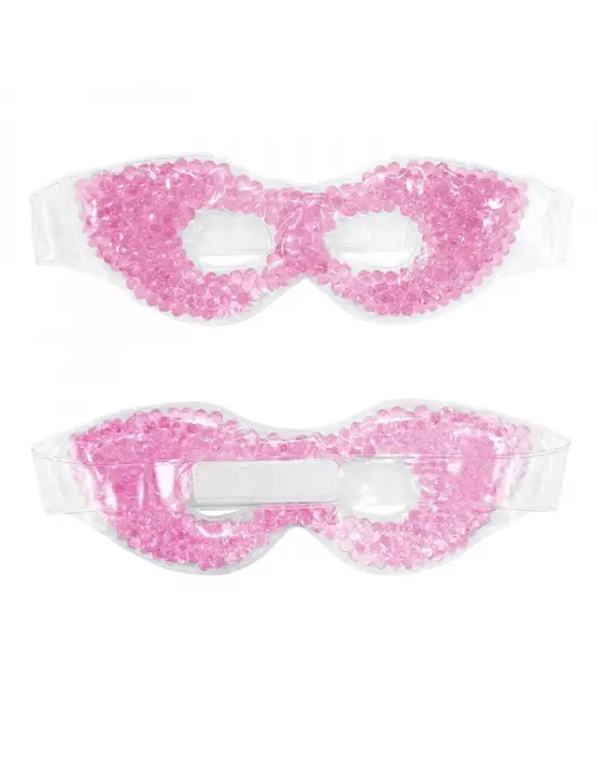 Terapi Jel Boncuklu Yüz Ve Göz Maskesi Seti Pembe Sıcak Ve Soğuk Kullanım