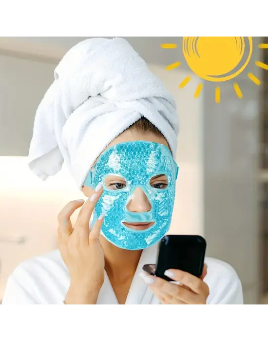 Omarı Yüz için Soğuk ve Sıcak Ayarlanabilir Terapi Jel Maskesi