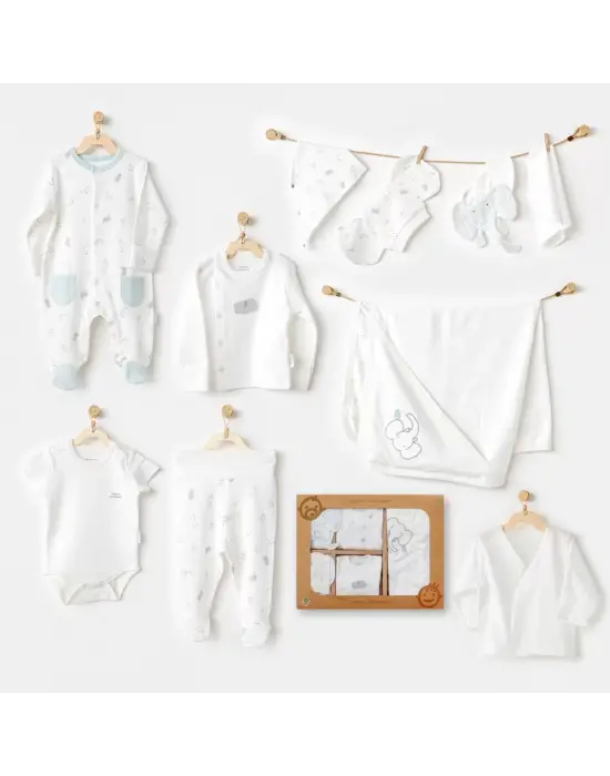 Omarı Organik Ekru Bebeğiniz İçin Zarif ve Şık Set