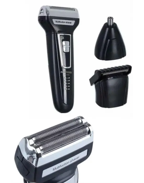 Tıraş Makinesi 3 Başlıklı T Başlıklı Hassas Ciltlere Özel Saç Sakal Vücut Kulak Ve Burun