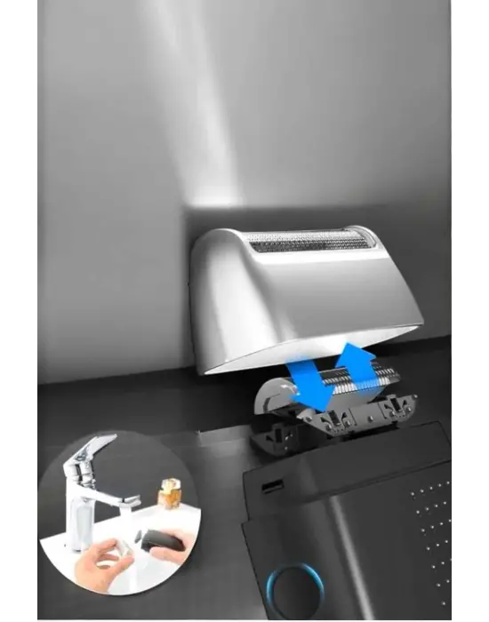 Tıraş Makinesi Islak Ve Kuru Kullanıma Uygun Kablosuz Taşınabilir
