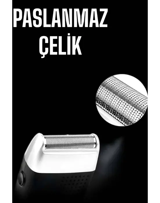 Tıraş Makinesi Islak Ve Kuru Kullanıma Uygun Kablosuz Taşınabilir