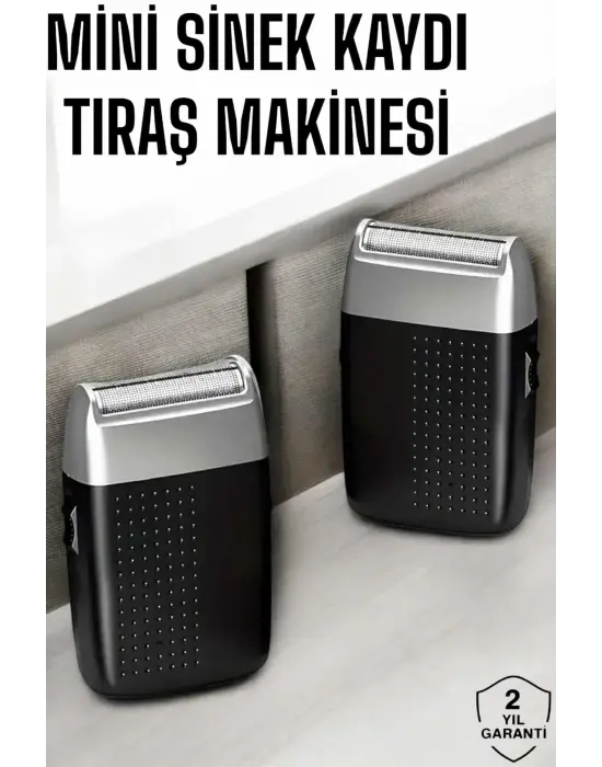 Tıraş Makinesi Mini Sinek Kaydı Şarjlı Taşınabilir Paslanmaz Çelik