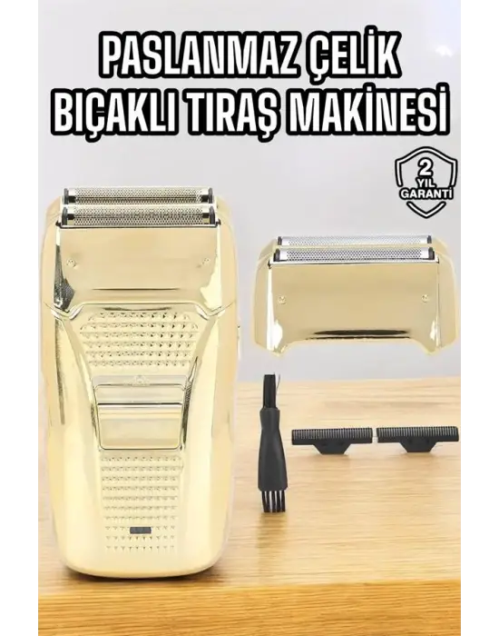 Tıraş Makinesi Paslanmaz Çelik Şarjlı Taşınabilir