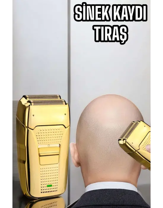 Tıraş Makinesi Paslanmaz Çelik Şarjlı Taşınabilir