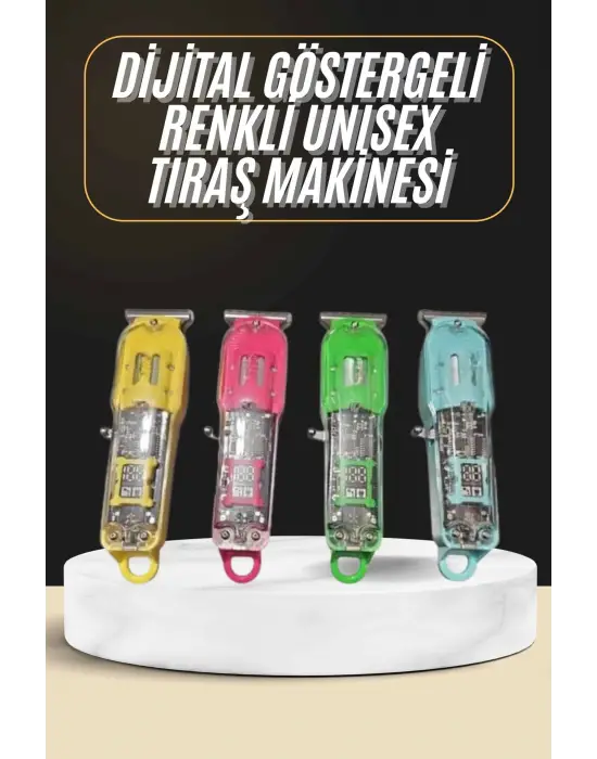 Tıraş Makinesi Renkli Dijital Göstergeli Epilasyon Öncesi Kısaltma Makinesi