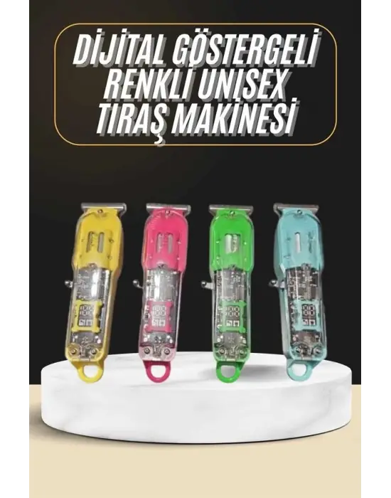 Tıraş Makinesi Renkli Dijital Göstergeli Epilasyon Öncesi Kısaltma Makinesi